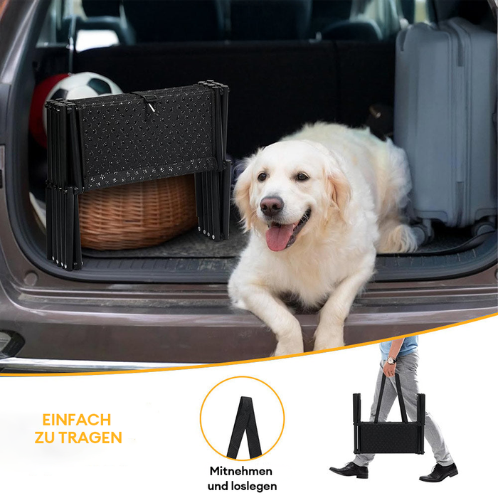 Folding Car Stair for Dogs | Safe Climbing for Puppies | Luvikno
