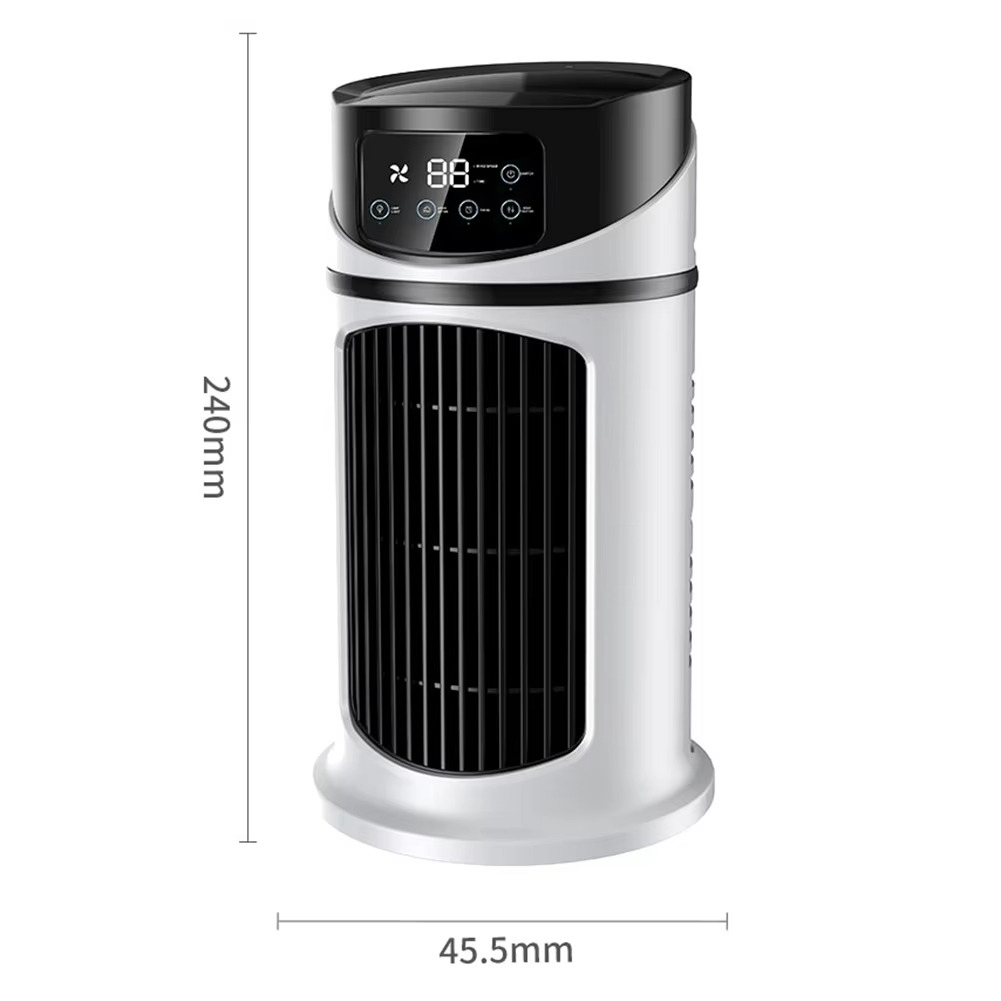 Luvikno | ClimaÉlan AirCooler | 3-i-1 dusjefan med luftfukter & LED stemningslys