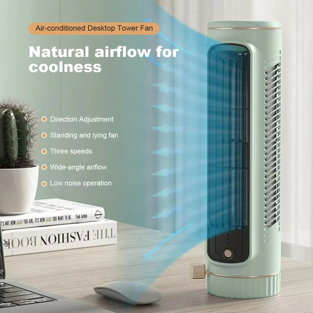 Luvikno | AeroBreeze bladløs vifte | 360° luft sirkulasjon med iskjølig bris