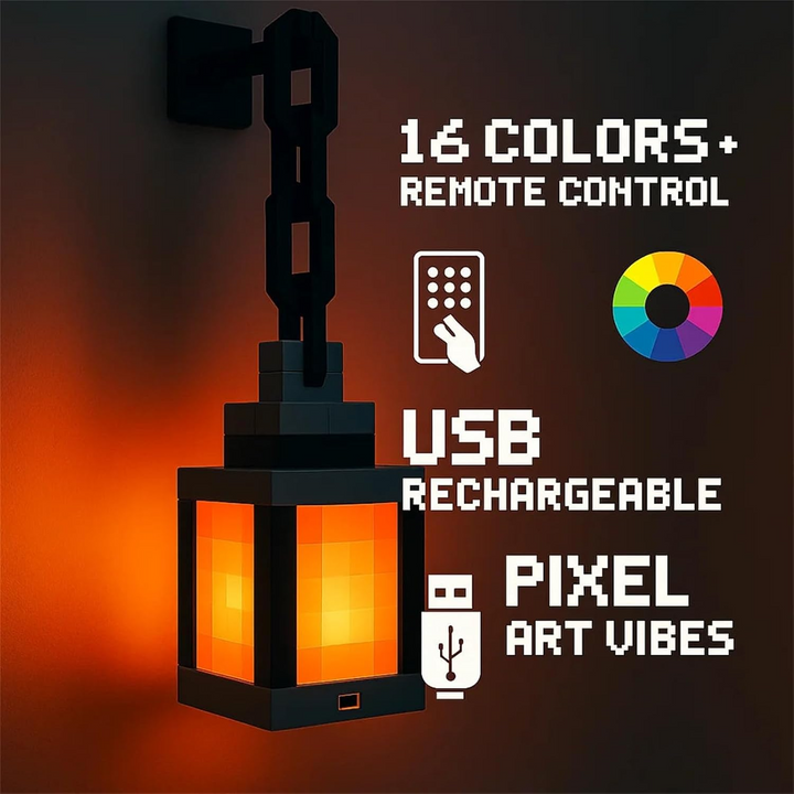 Pixel Lantern | Bring retro magic to any room | Luvikno