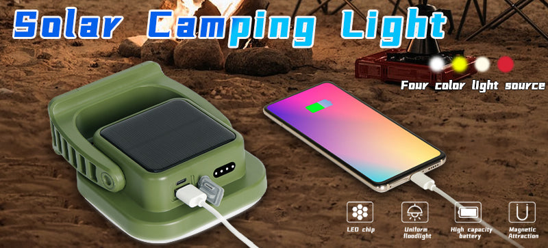 Oppladbar LED Campinglampe med Magneter Luvikno