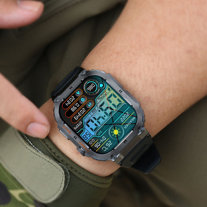 Slitesterk Smartwatch – Vanntett beskyttelse med militærgrad holdbarhet Luvikno