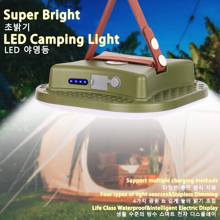 Oppladbar LED Campinglampe med Magneter Luvikno