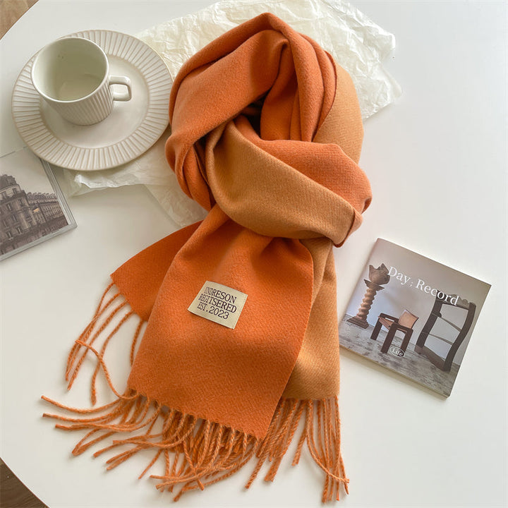 LuxeTwist Skjerf - Elegant Reversibel Pashmina Luvikno