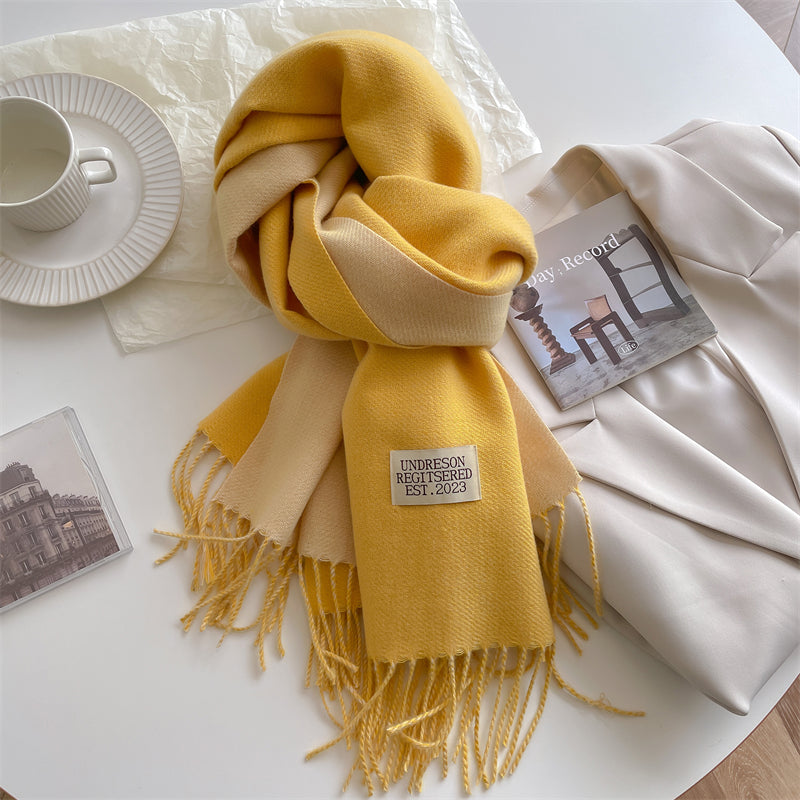 LuxeTwist Skjerf - Elegant Reversibel Pashmina Luvikno