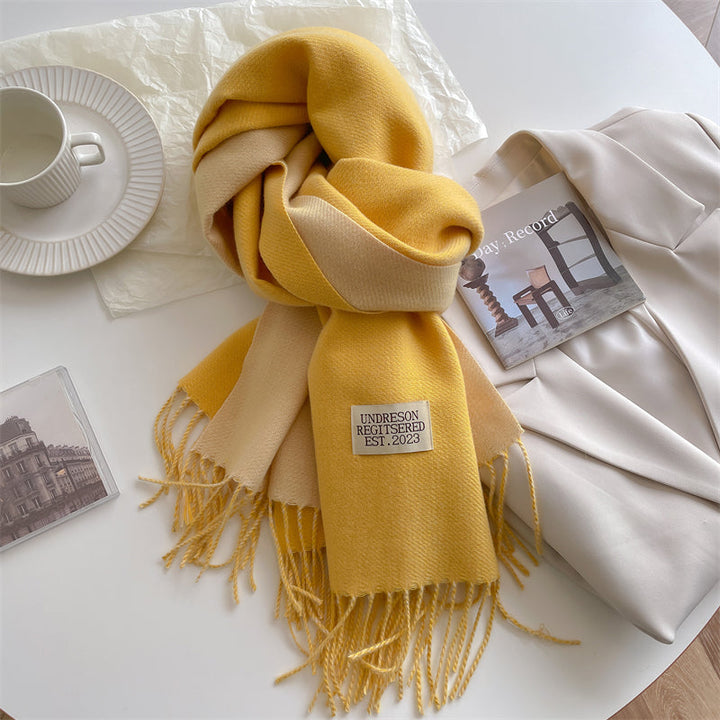 LuxeTwist Skjerf - Elegant Reversibel Pashmina Luvikno