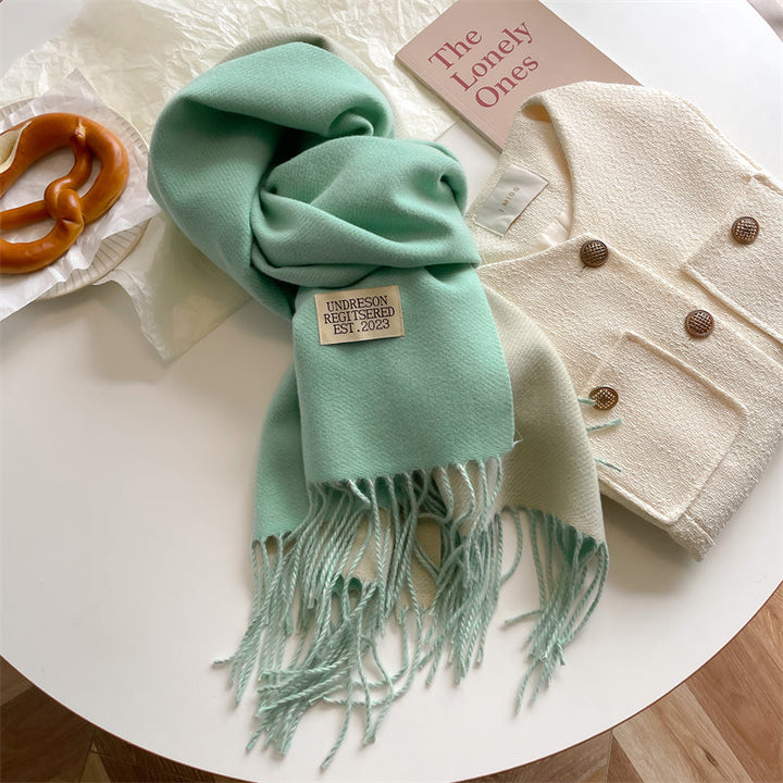 LuxeTwist Skjerf - Elegant Reversibel Pashmina Luvikno