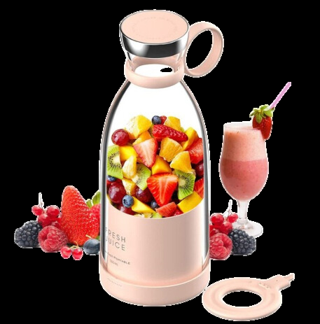 Luvikno | Kompakt Bærbar Smoothie Mixer med Fruktbeholder og Drikkelokk