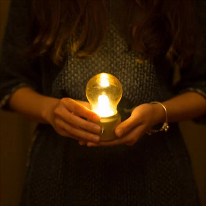VintageGlow Trådløs Industriell Nattbordslampe Luvikno
