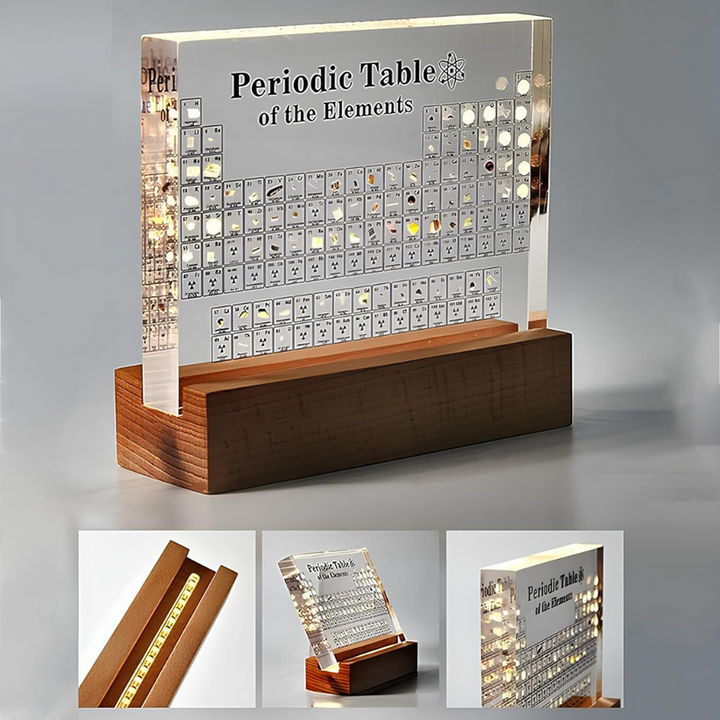 Periodisk tabell over elementer | Ekte elementer visning | Luvikno