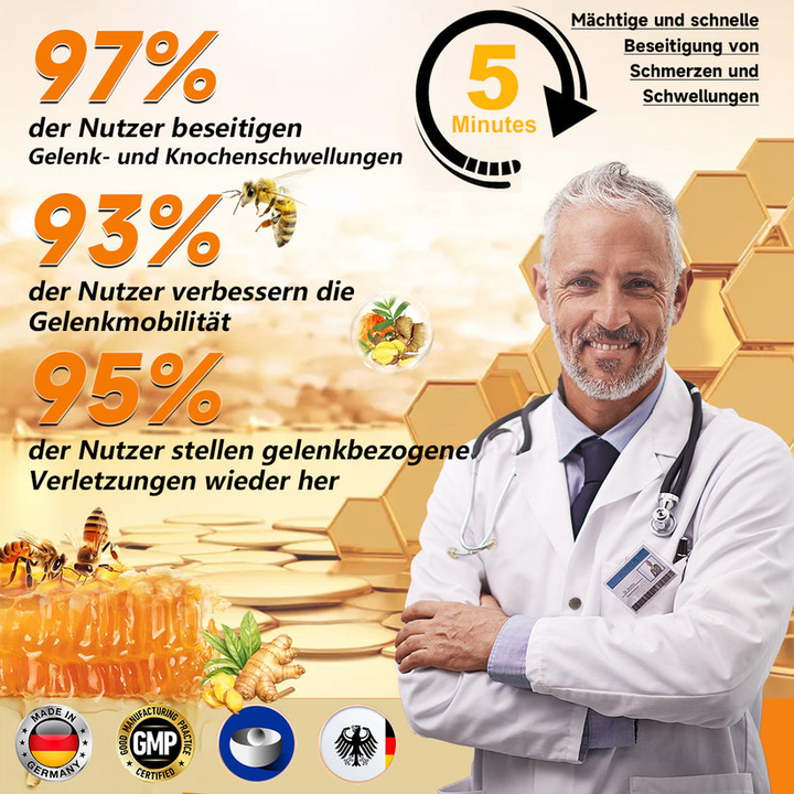 Bienen-Vital-Creme | Rask smertelindring | Luvikno