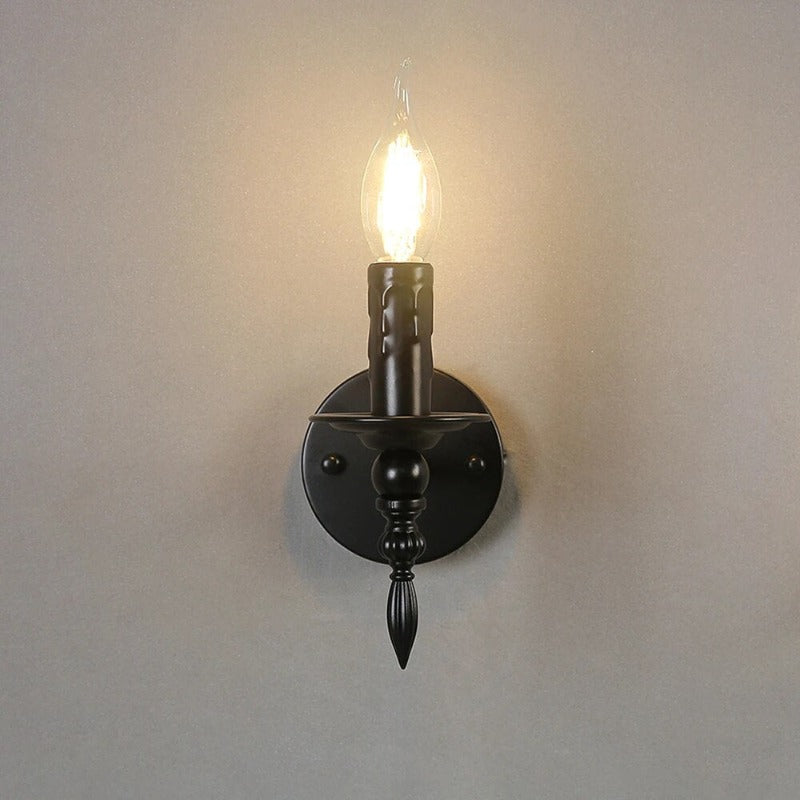 Elegant svart vegglampe Luvikno