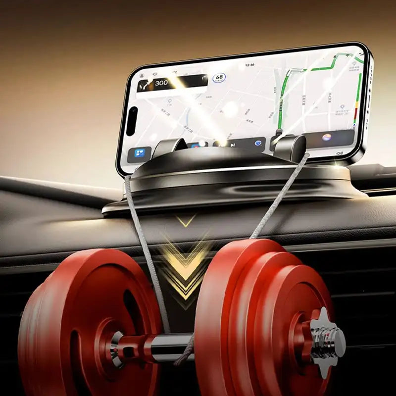 Luvikno | 360° Roterende Bil Telefonholder – Justerbar Dashboard og Luftventilholder for Mobiltelefoner 4-6.5 Tommer