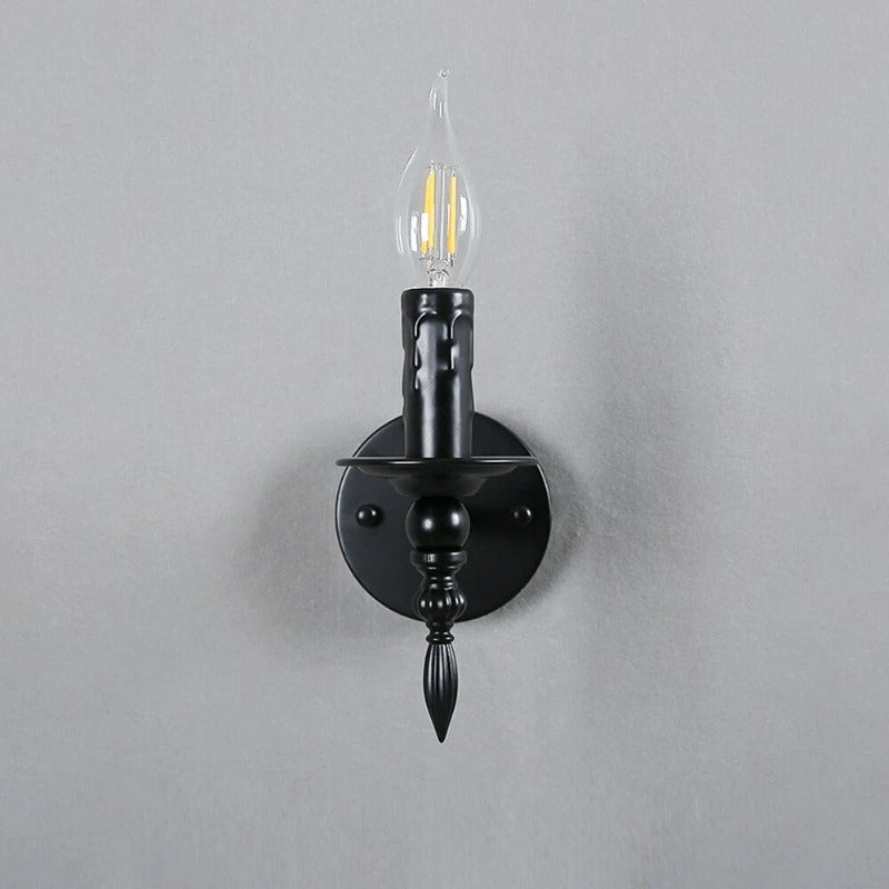 Elegant svart vegglampe Luvikno