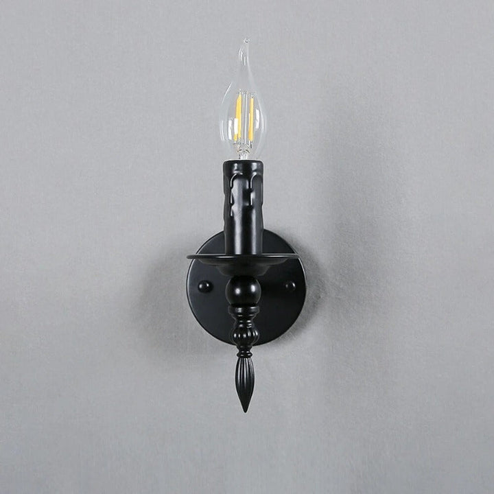 Elegant svart vegglampe Luvikno