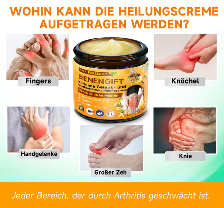 Bienen-Vital-Creme | Rask smertelindring | Luvikno