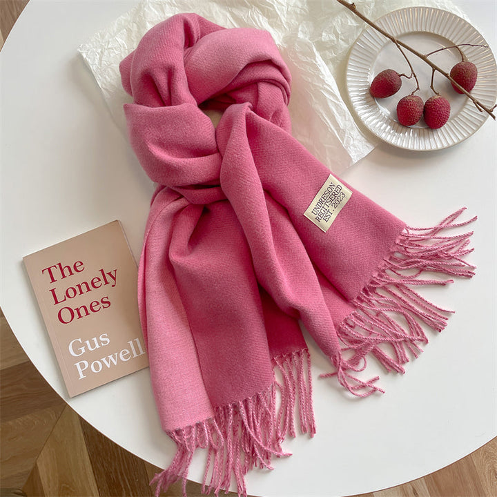 LuxeTwist Skjerf - Elegant Reversibel Pashmina Luvikno