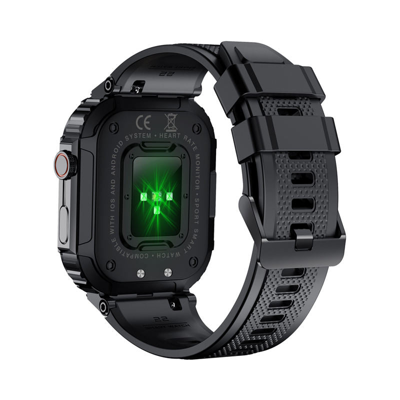 Slitesterk Smartwatch – Vanntett beskyttelse med militærgrad holdbarhet Luvikno