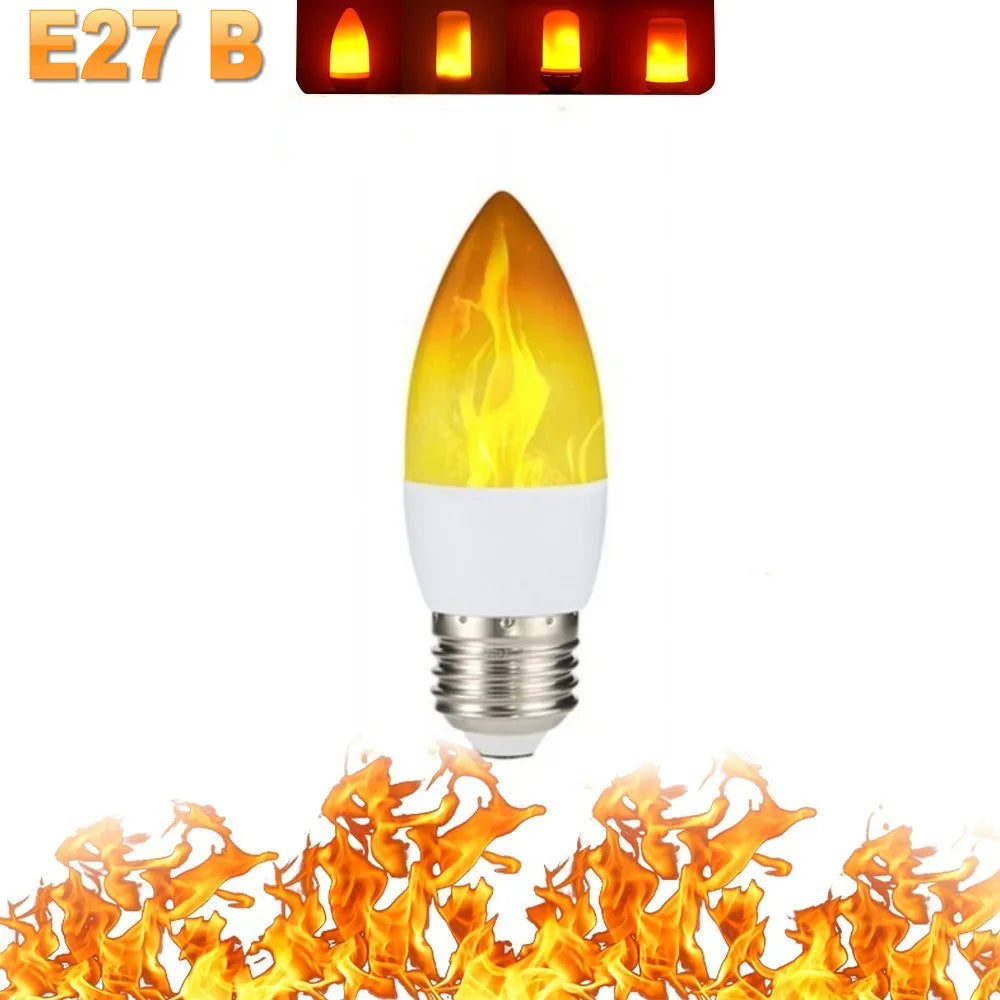 LED FLAME LIGHT PARTY LAMP - 4 MODUSER BRANN SIMULERING | Luvikno