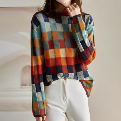 Luvik | Muotipusero rinnekankaan kauluksella