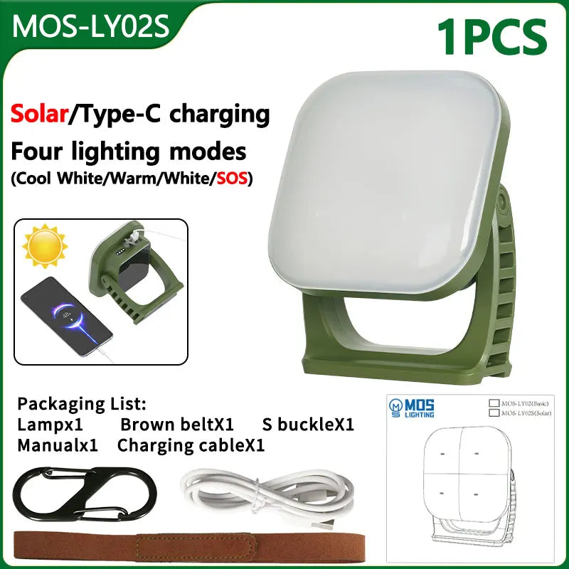 Oppladbar LED Campinglampe med Magneter Luvikno