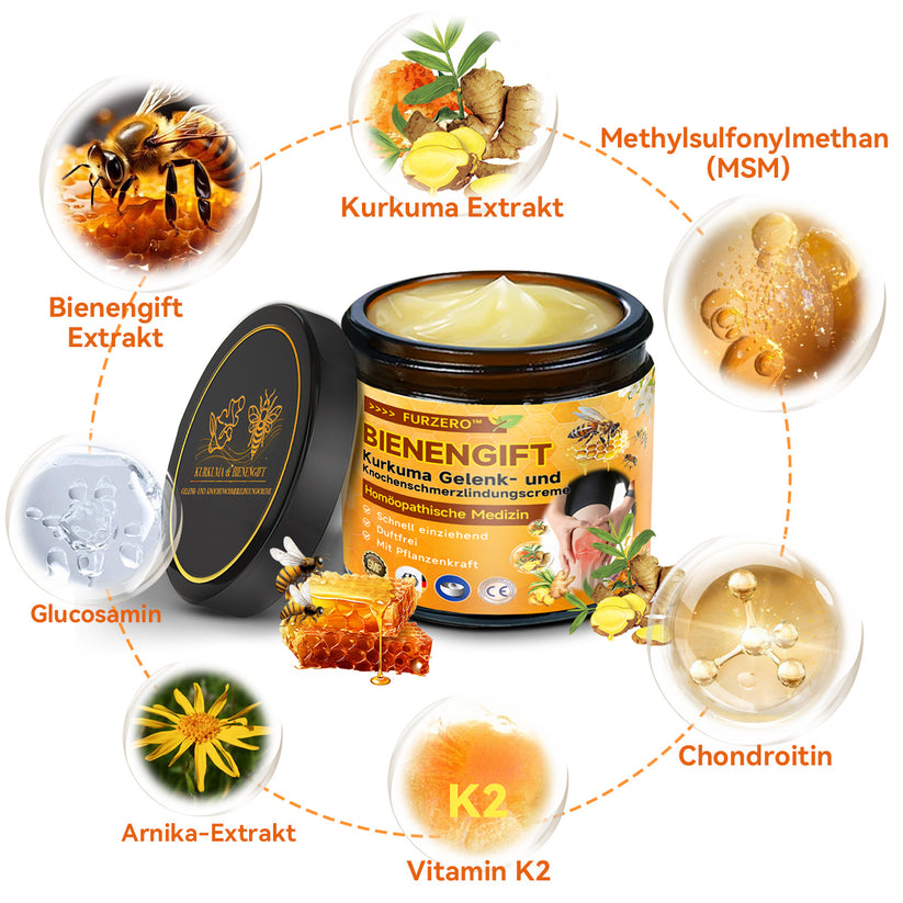 Bienen-Vital-Creme | Rask smertelindring | Luvikno
