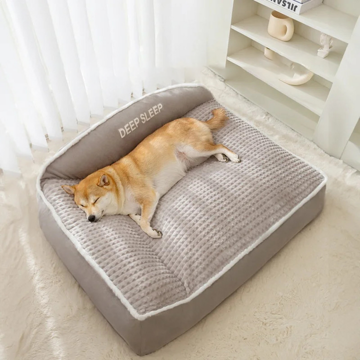 Orthopedisk hundeseng med myk, vaskbar trekk | Luvikno
