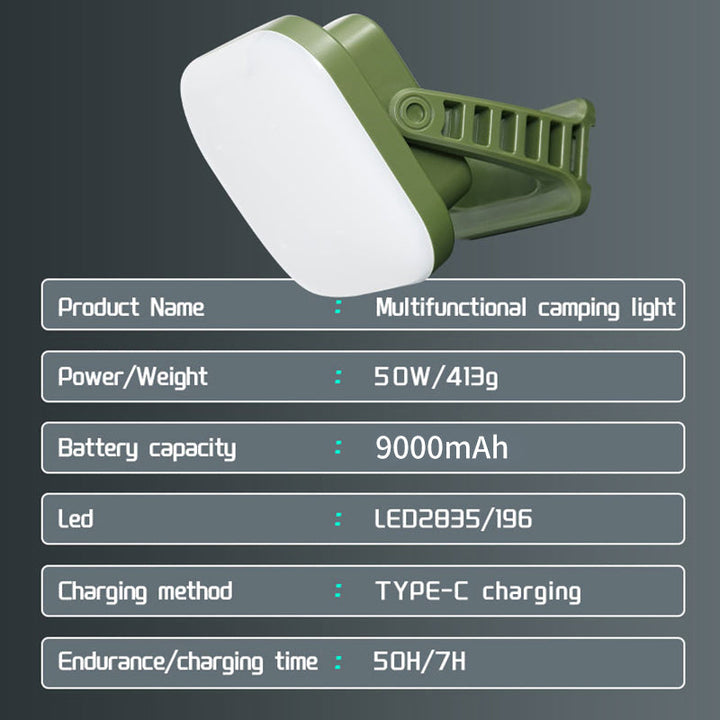 Oppladbar LED Campinglampe med Magneter Luvikno