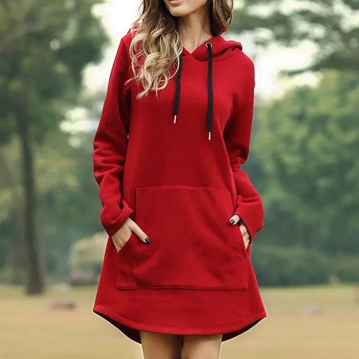 Luvik | Chic: Pitkä college dress with hood for trendy autumn