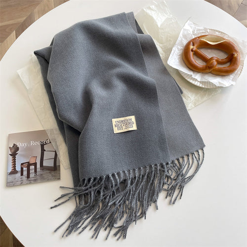 LuxeTwist Skjerf - Elegant Reversibel Pashmina Luvikno