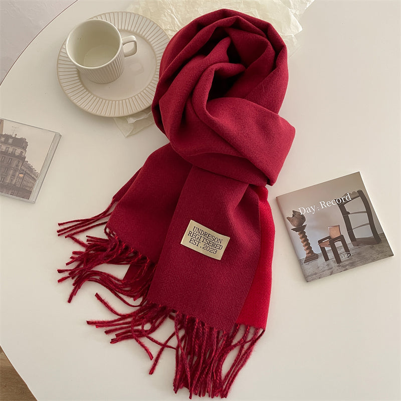 LuxeTwist Skjerf - Elegant Reversibel Pashmina Luvikno