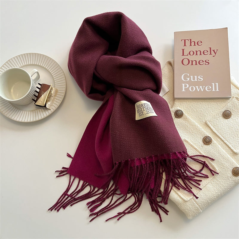 LuxeTwist Skjerf - Elegant Reversibel Pashmina Luvikno