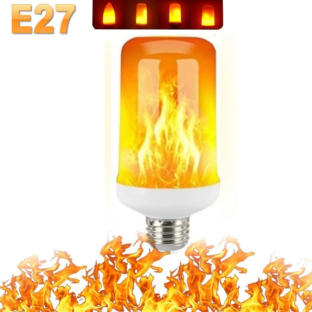 LED FLAME LIGHT PARTY LAMP - 4 MODUSER BRANN SIMULERING | Luvikno