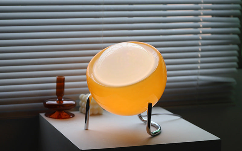 Skandinavisk Glass Bordlampe for Atmosfære Luvikno