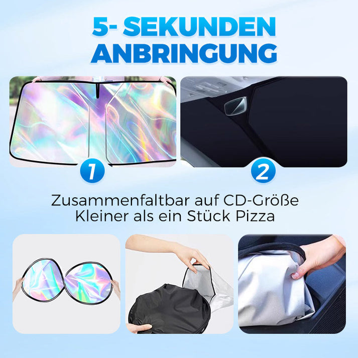 Laser-reflekterende frontrute | Slank design, rask oppsett, kompakt folding | Luvikno