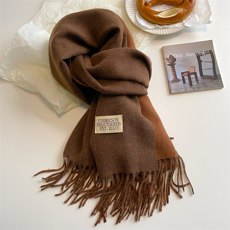 LuxeTwist Skjerf - Elegant Reversibel Pashmina Luvikno