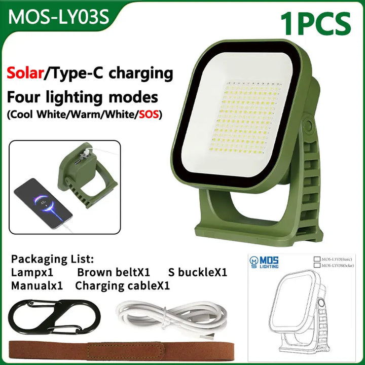 Oppladbar LED Campinglampe med Magneter Luvikno