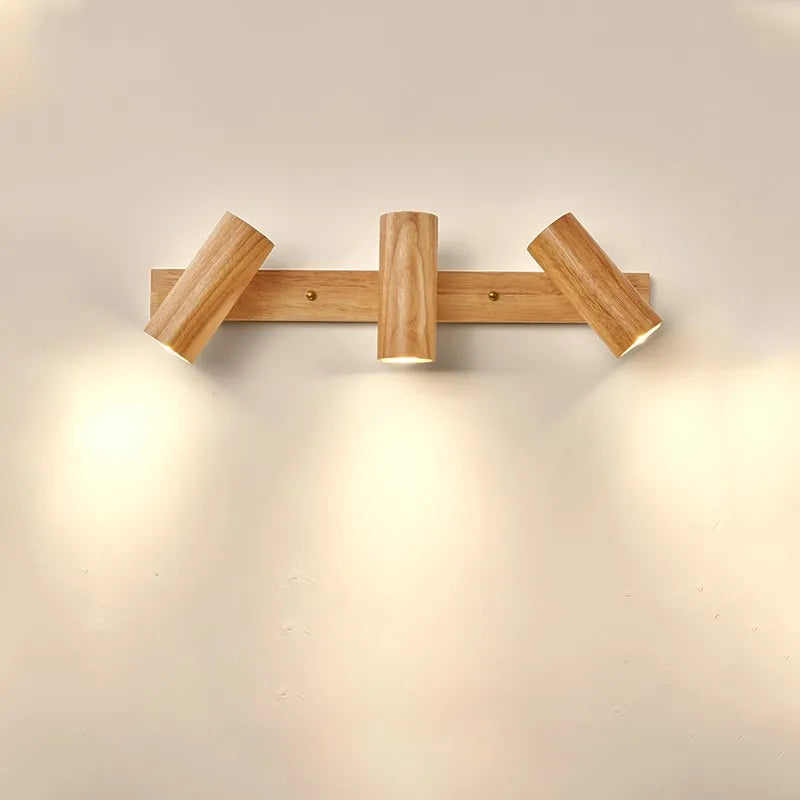 Moderne Vegglampe laget av Valnøtt - Skandinavisk LED Vegglampe for Stue & Spisestue | Luvikno