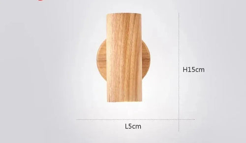 Moderne Vegglampe laget av Valnøtt - Skandinavisk LED Vegglampe for Stue & Spisestue | Luvikno