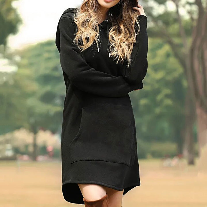 Luvik | Chic: Pitkä college dress with hood for trendy autumn