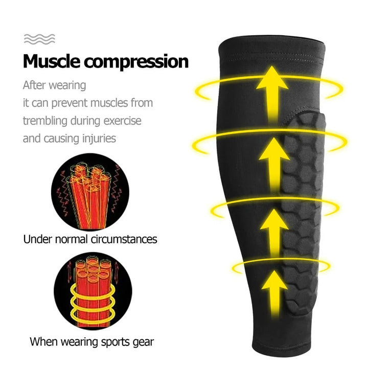 Luvikno | Shin Guards FlexGuard Pro | Støtdempende honeycomb-design | Pustende og ultralett