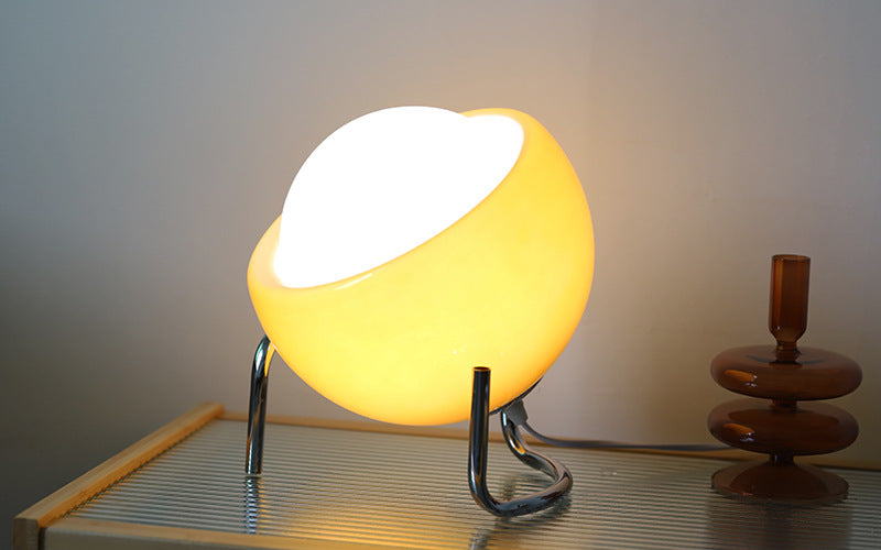 Skandinavisk Glass Bordlampe for Atmosfære Luvikno