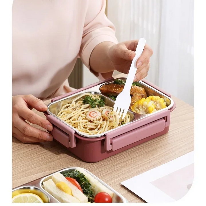 Luvikno | Isolert Rustfritt Stål Lunsjboks | Lekkasjesikker Bento Design | Holder Mat Varm 6t / Fersk 12t | 304 Stål