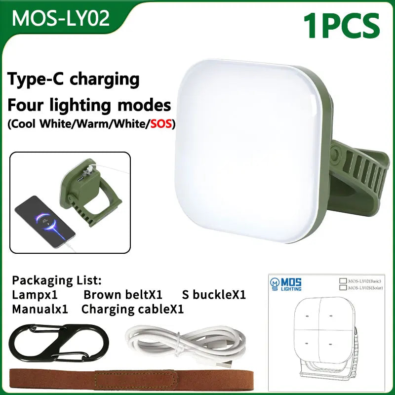 Oppladbar LED Campinglampe med Magneter Luvikno