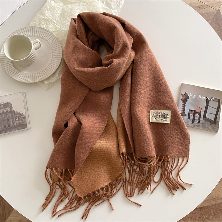 LuxeTwist Skjerf - Elegant Reversibel Pashmina Luvikno