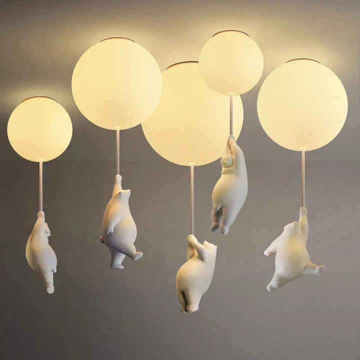 Hengende Bjørn Ballonger Lampe | Luvikno