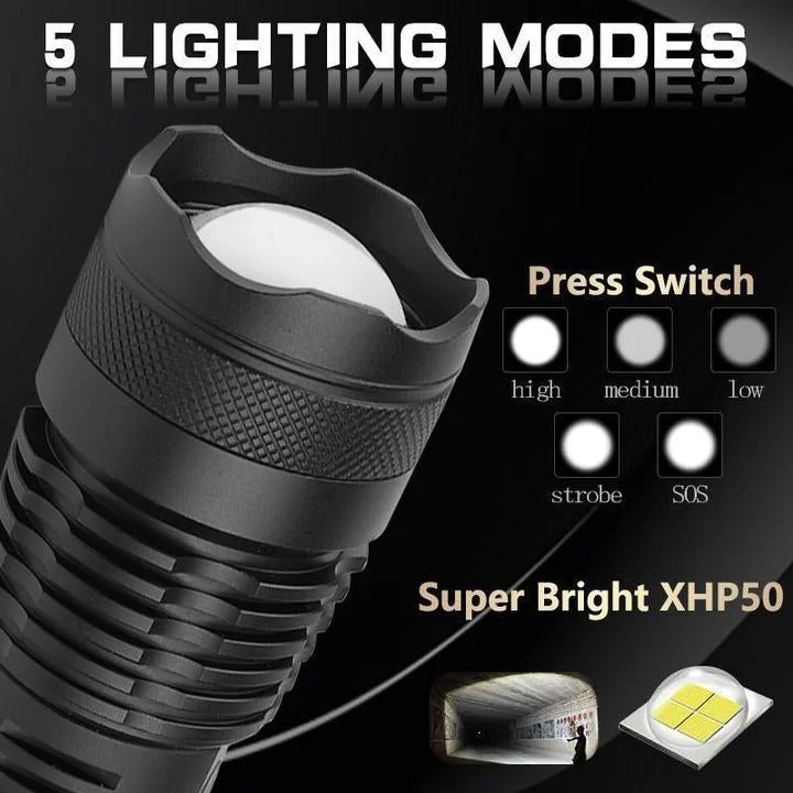 Luvikno | 90 000 lumen Kraftig Lommelykt