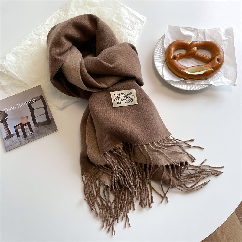 LuxeTwist Skjerf - Elegant Reversibel Pashmina Luvikno