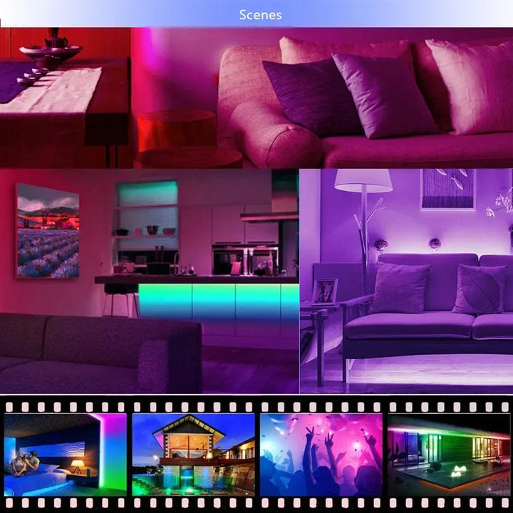 USB LED STRIPE MED FARGEMINE - RGB LYS TIL ROMDEKORASJON & TV BELYSNING | Luvikno