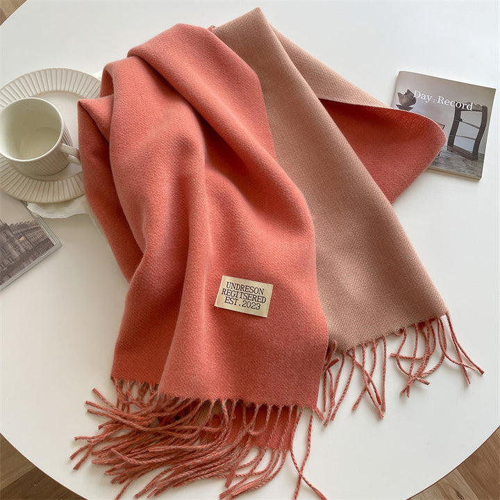 LuxeTwist Skjerf - Elegant Reversibel Pashmina Luvikno